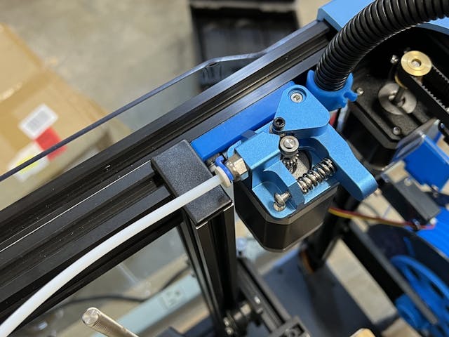 Extruder mounted