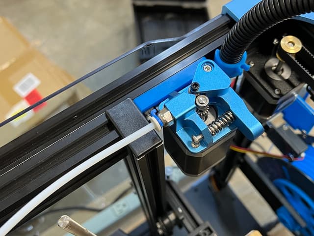 Extruder mounted